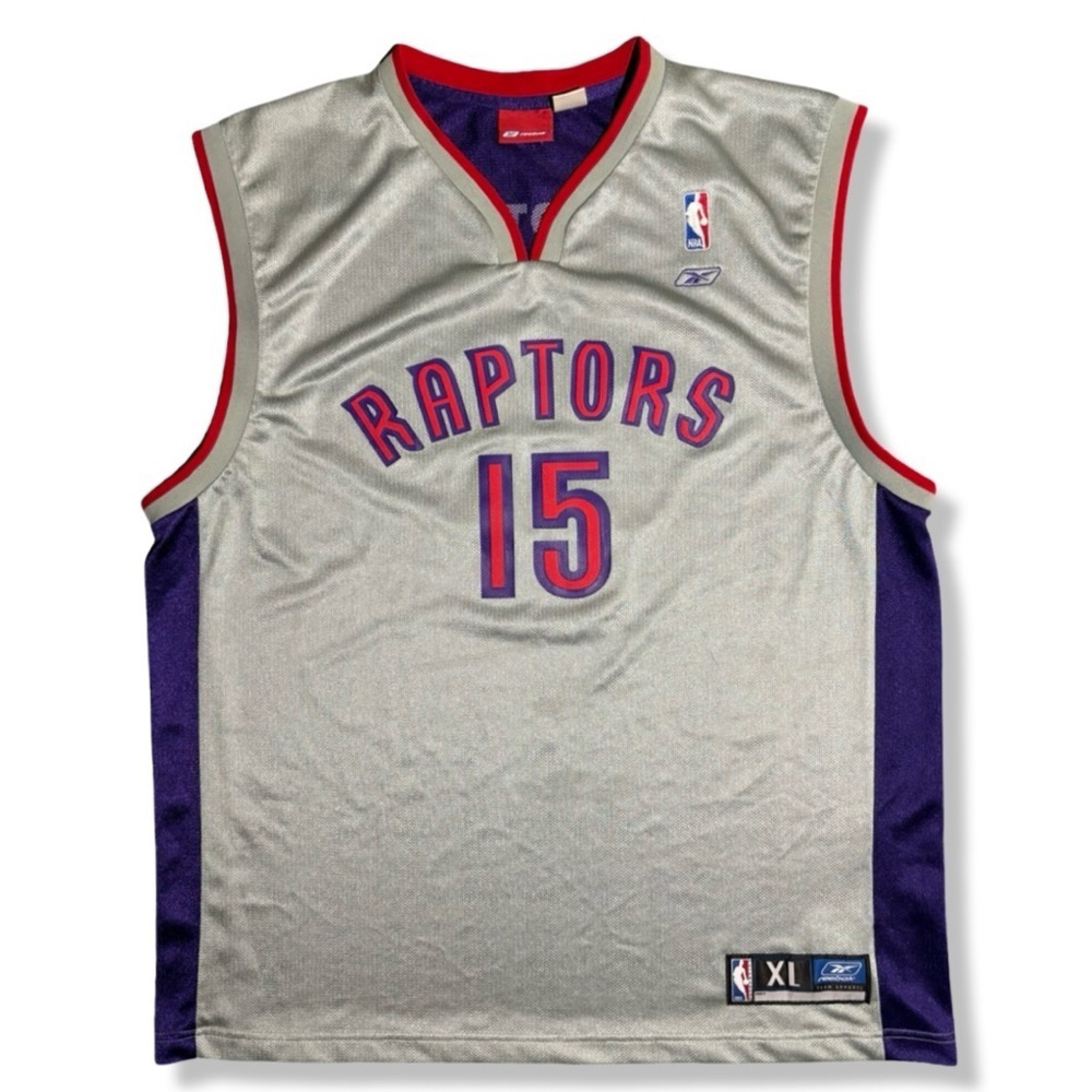 Vintage Reebok Toronto Raptors Vince Carter Basketball Jersey